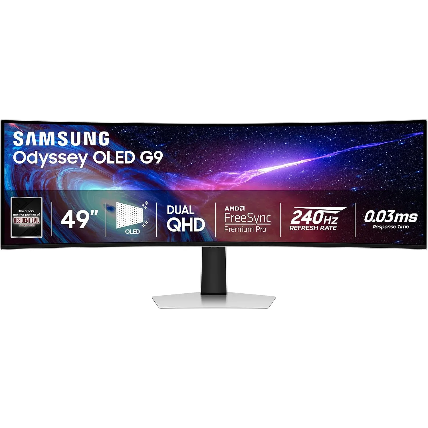 شاشة سامسونج أوديسي G9 مقاس 49 إنش QD-OLED منحنية — صورة 1